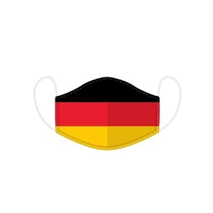 Image of German Flag Reusable Face Covering - Large