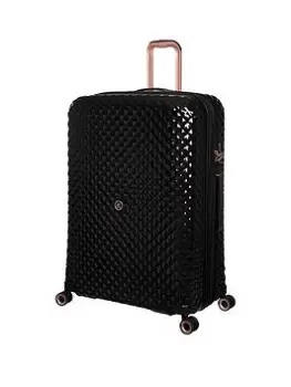Image of IT Luggage Glitzy With TSA Lock Hardshell X Large Black Expandable Suitcase