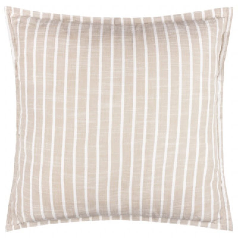 Image of Yard Hessle Stripe 100% Cotton Outdoor Cushion in Green Size: 45cm x 45cm Green Unisex 45cm x 45 cm