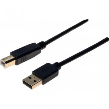 Image of 1.5m Premium Black USB 2.0 A To B Cable