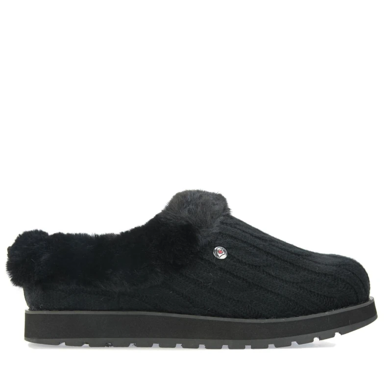 Image of Skechers Bobs Keepsakes Ice Angel Slippers - Black 3
