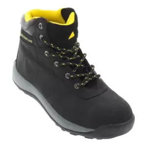 Image of Delta Plus Unisex Nubuck Leather Hiker Safety Boots / Footwear (8 UK) (Black)