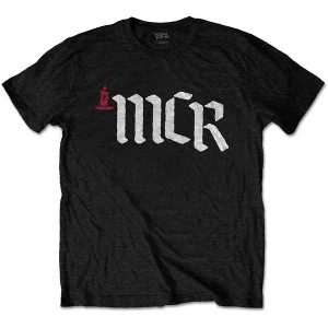 Image of My Chemical Romance - MCR Logo Unisex Medium T-Shirt - Black