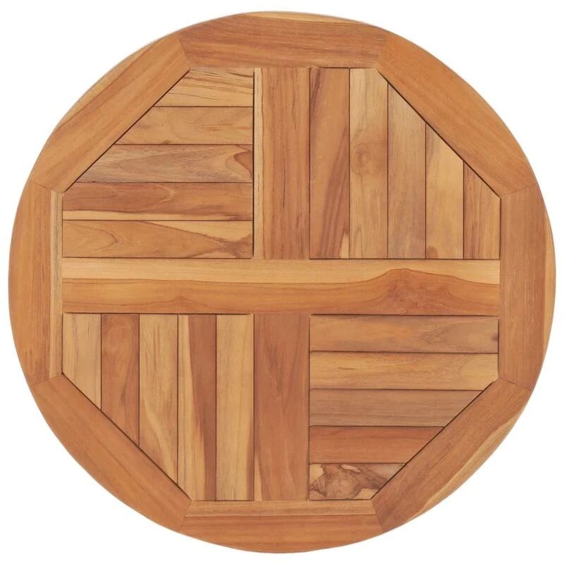 Image of VIDAXL Table Top Solid Teak Wood Round 2.5cm 60cm Vidaxl 8719883827520