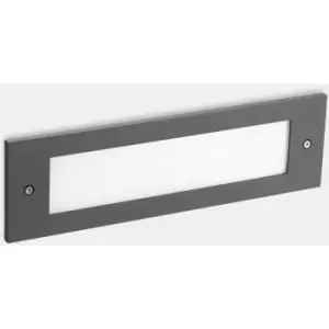 Image of Leds-C4 Micenas - Outdoor LED Recessed Wall Light Dark Grey 29.8cm 1215lm 4000K IP65