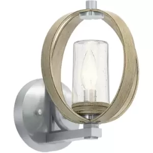 Image of Elstead Lighting - Elstead Kichler Grand Bank Outdoor Modern Wall Lamp Distressed Antique Grey, IP44