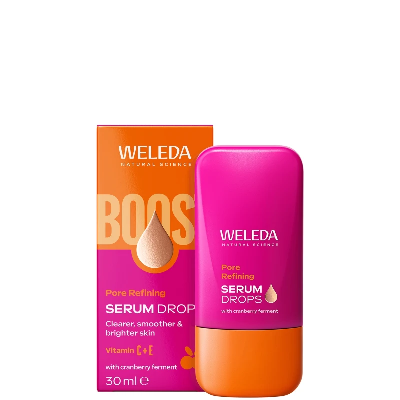 Image of Weleda Pore Refining Vitamin C Serum Drops with Cranberry 30ml