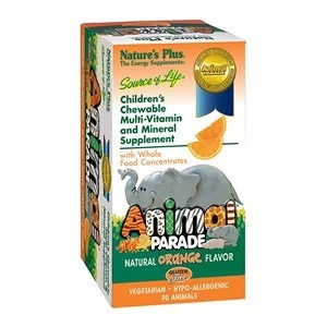 Image of Natures Plus Source of Life Animal Parade Orange Flavor Chewables 90 Tabs