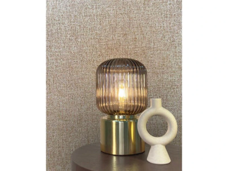 Image of Rasch Vasari Angelica Vinyl Wallpaper Hessian 544671 Taupe