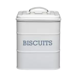 Image of Grey Biscuit Storage Tin Grey