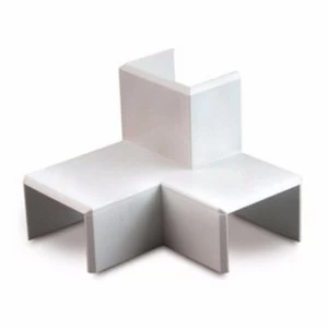 Image of Zexum 25mm x 16mm Mini Trunking Accessories - Left Intersection