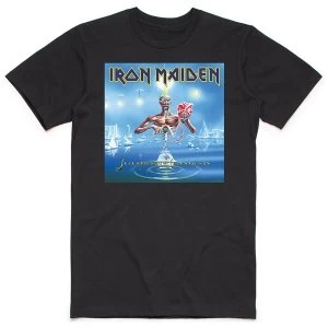 Image of Iron Maiden - Seventh Son Box Mens Medium T-Shirt - Black