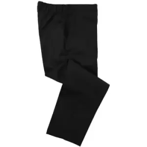 Image of Dennys Unisex Black Elasticated Trouser / Chefswear (S) (Black) - Black