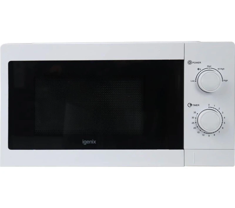 Image of IGENIX IGMS08080W Compact Solo Microwave - White 5016368010440