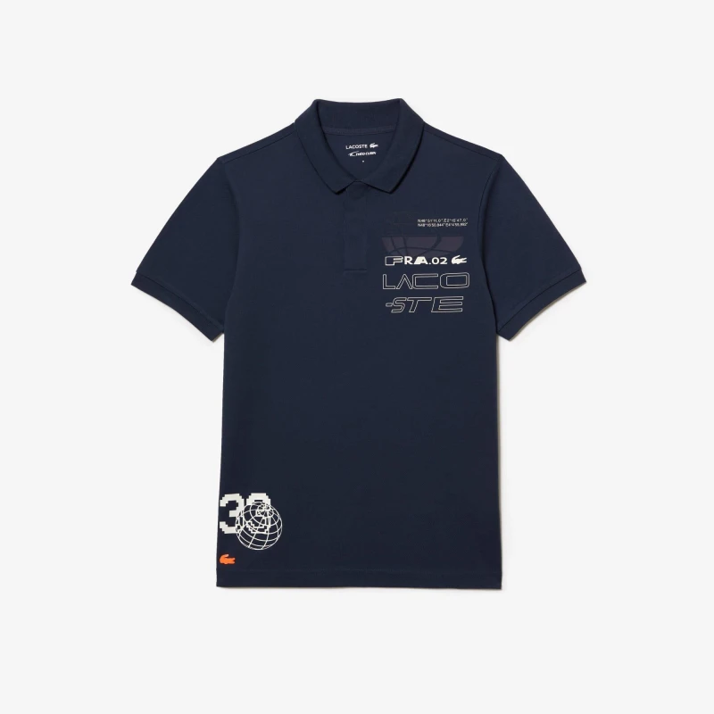Image of Lacoste Sport x Tho Curin Piqu Polo Shirt - Blue Blue S
