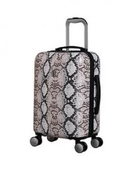 Image of IT Luggage Sheen Snake Print Cabin Suitcase