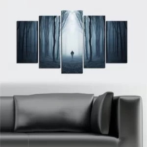 Image of 5M-16 Multicolor Decorative MDF Painting (5 Pieces)