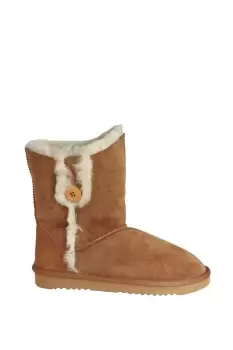 Image of Lacey Sheepskin Button Boots