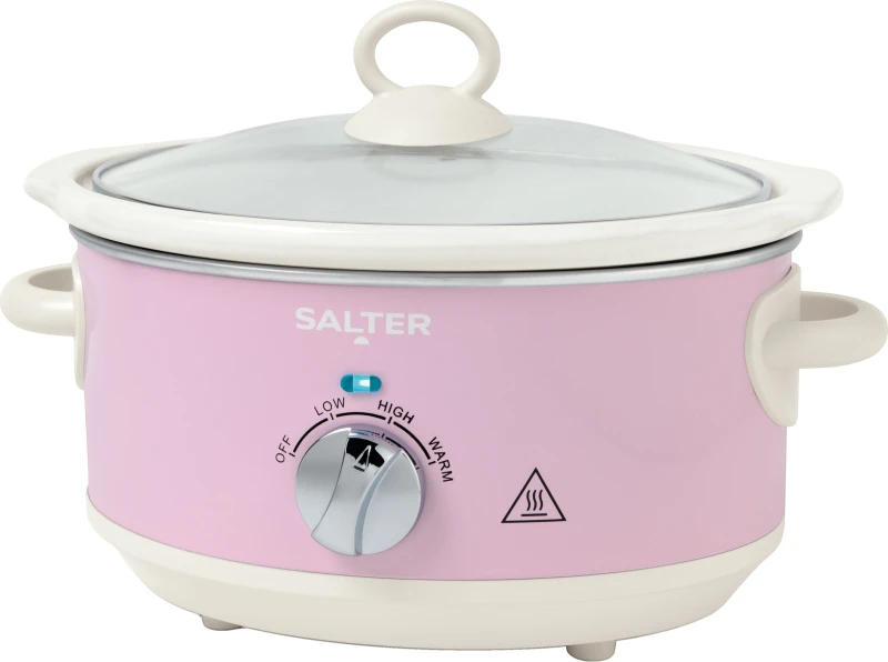 Image of Salter Retro EK6249PNK 3.5 Litre Slow Cooker - Pink