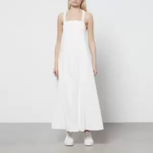 Image of Free People Womens Desert Hearts Apron Dress - Bright White - S