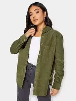 Image of PixieGirl Petite Cord Shirt, Green, Size 8, Women
