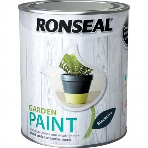 Image of Ronseal General Purpose Garden Paint Blackbird 750ml