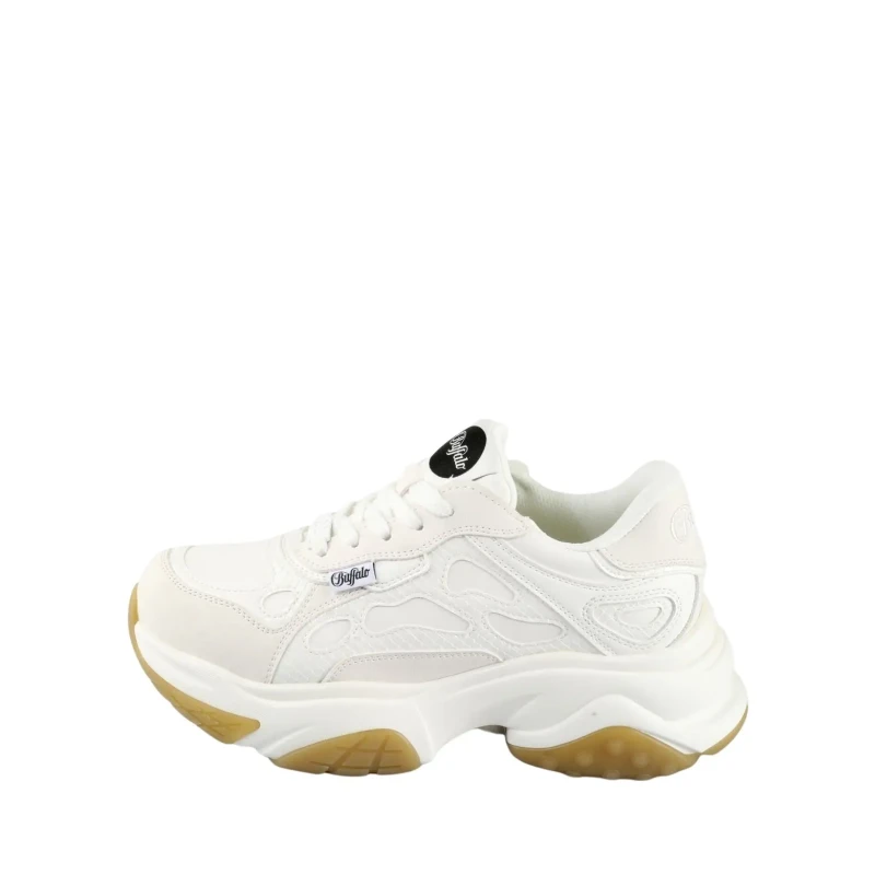 Image of Buffalo Womens Trainers Buffalo Taifun - Vegan Nappa/Nubuck Blanc Female 39