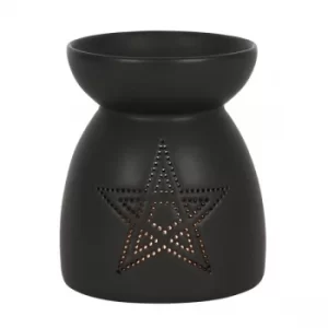 Image of Black Pentagram Cut Out Oil Burner
