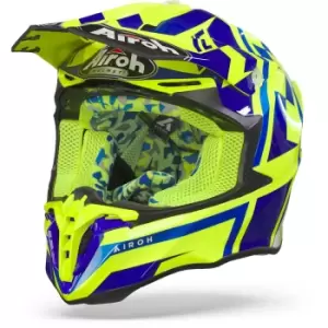 Image of Airoh Twist 2.0 TC21 Yellow Blue M