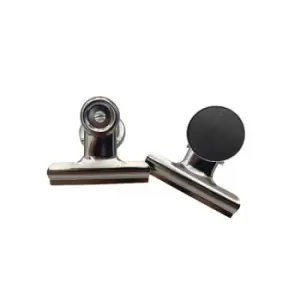 Image of Q-Connect Magnetic Grip Clip 50mm Silver (Pack of 3)