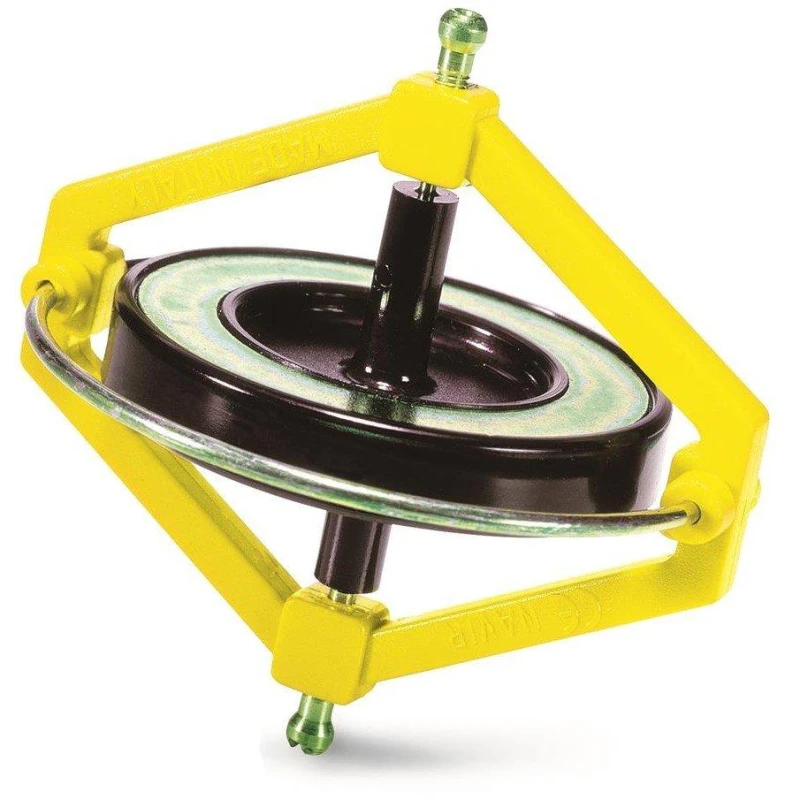 Image of Navir Space Wonder Gyroscope - Yellow Yellow unisex
