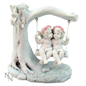 Image of Affection Swing Cherub Figurine