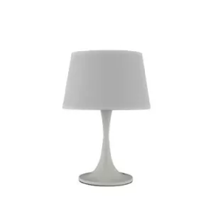 Image of London 1 Light Large Table Lamp White, E27