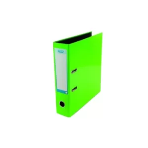 Image of Elba 70mm Lever Arch File Laminated A4 Green 400107389
