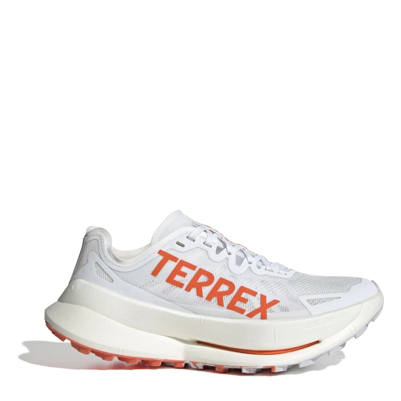 Image of adidas Terrex Agravic Speed Ultra Trail Running Shoes Womens White/Orange female 5 (38)