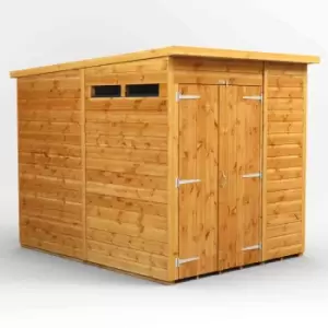 Image of Power 6' x 8' Pent Double Door Security Shed