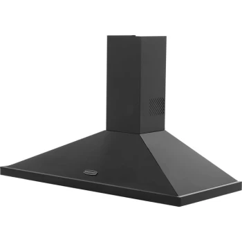 Image of Rangemaster LEIHDC110BB 110cm Chimney Cooker Hood - Black / Brass - D Rated