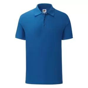Image of Fruit Of The Loom Mens Tailored Poly/Cotton Piqu Polo Shirt (S) (Royal Blue)