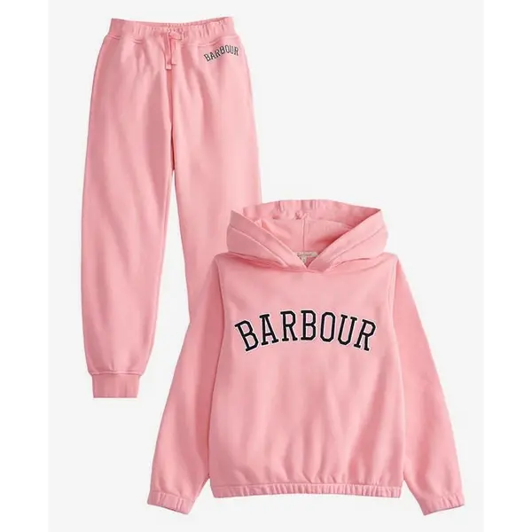 Image of Barbour Girls Harper Tracksuit - Pink 14-16Y/XXL