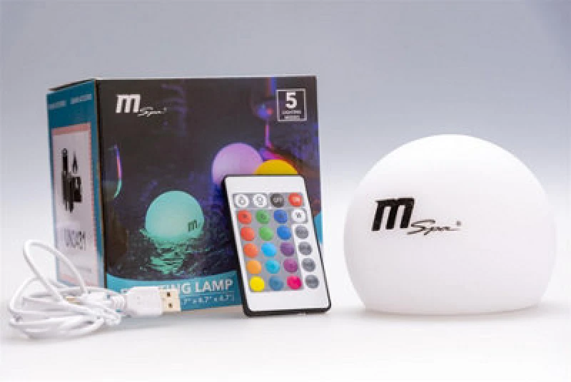 Image of Shatchi Inflatable Waterproof PVC Lamp Fits Most Spas Accessories for MSpa Hot Tubs, White White