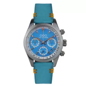 Image of Out Of Order 001-23.AZ.AZ Mens Sporty Cronografo Azure Wristwatch