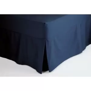 Image of Fitted Sheet Valance Double Navy