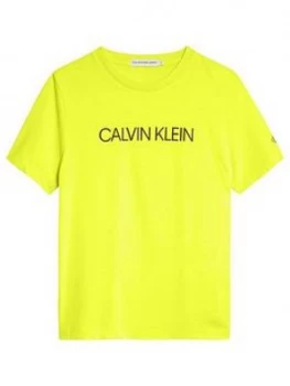 Image of Calvin Klein Jeans Boys Short Sleeve Institutional T-Shirt