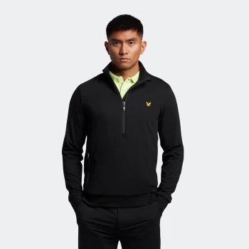 Image of Mens Windshield 1/2 Zip Midlayer - True Black - S