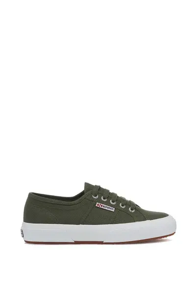 Image of Superga 2750 COTU Classic Canvas Trainers Dark Green