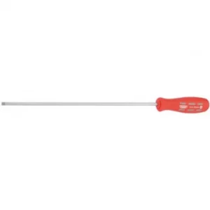 Image of Draper 250mm x 5.0mm Plain Slot Parallel Tip Long Reach Mechanics Screwdriver (Sold Loose)
