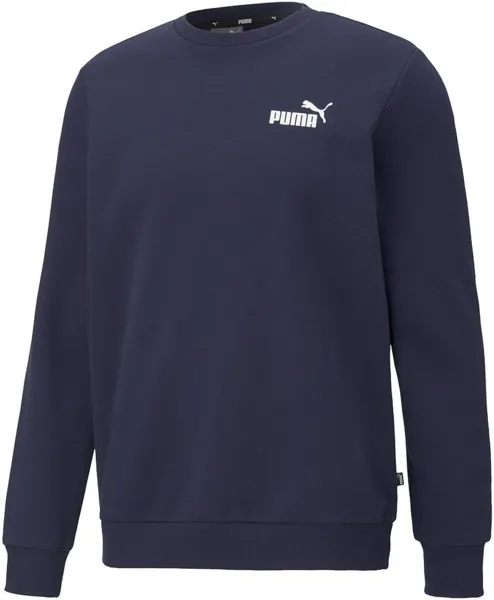 Image of Puma Mens Essential Small Logo Crew Peacoat Small