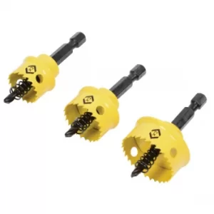 Image of CK Tools T3213 Sheet Steel Holesaw Set Of 3