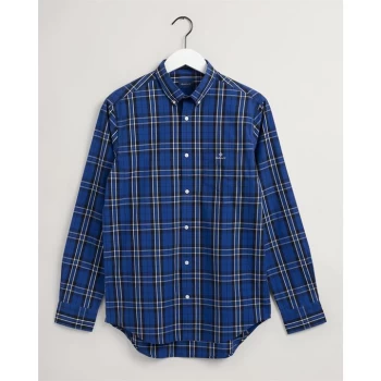 Image of Gant Regular Fit Check Shirt Mens - College Blue436