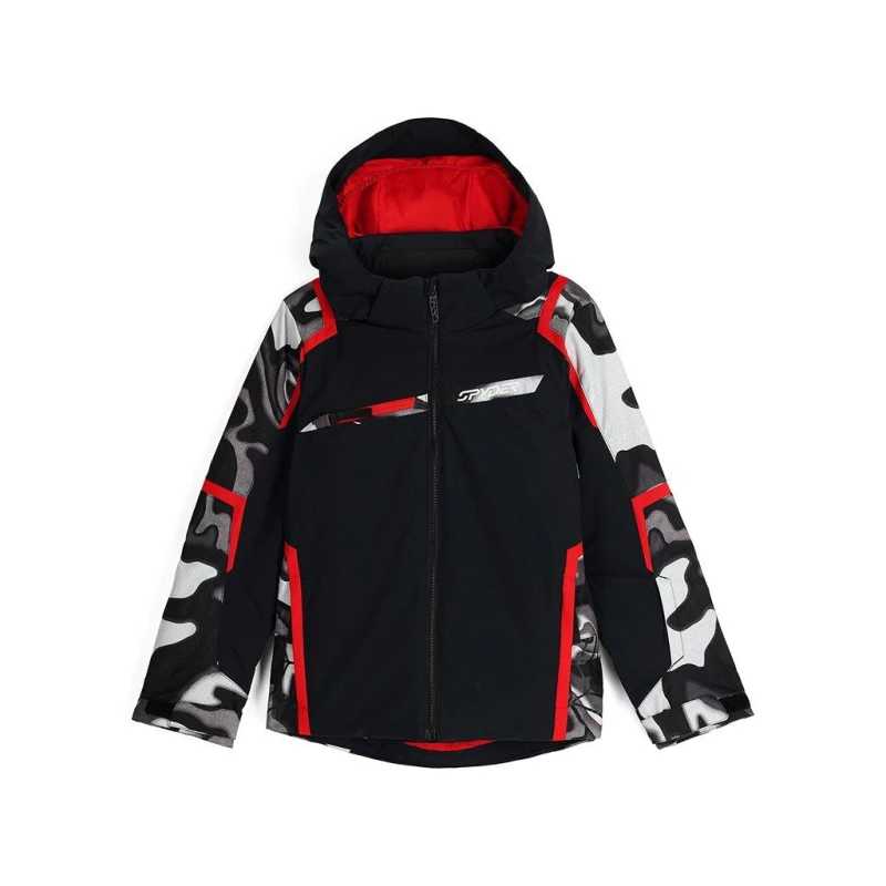 Image of Spyder Challenger Jacket Juniors - Black 5 - 6 Years